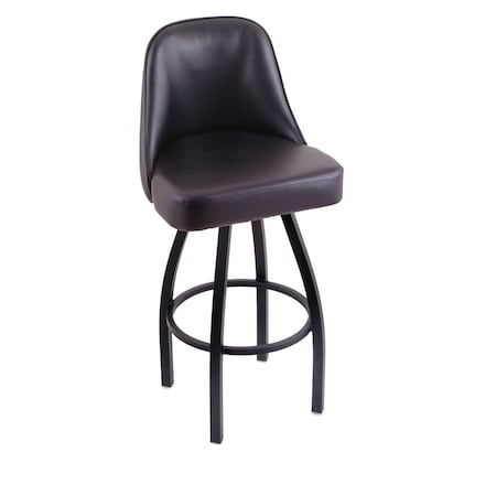 Holland Bar Stool Co Grizzly 36" Swivel Bar Stool, Black Wrinkle, Black Vinyl Seat 84036BWBlkVinyl